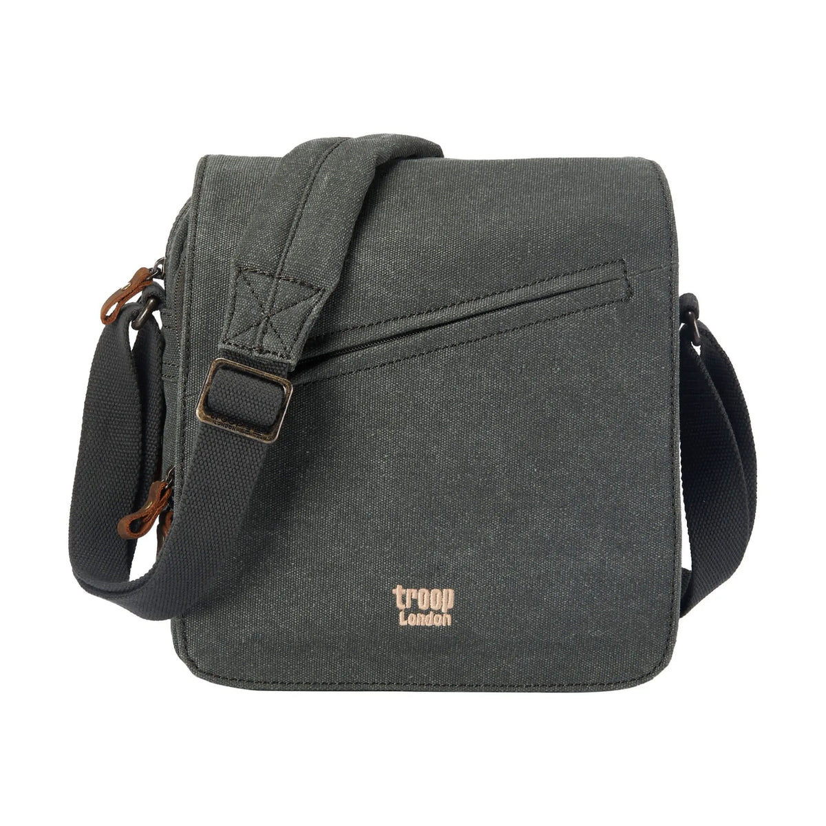 Canvas Flap Across Body Bag with Shoulder Pad | TRP0238 by Troop London