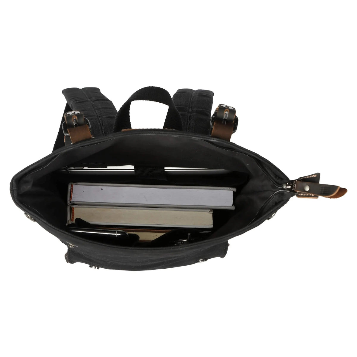 Heritage Small Waxed Canvas Backpack | TRP0425S by Troop London