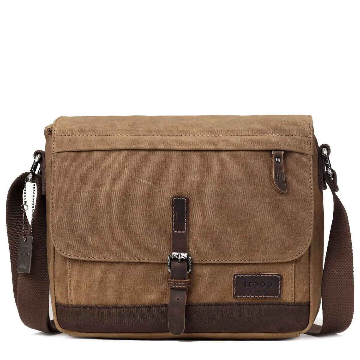 Heritage Waxed Canvas Messenger Bag | TRP0443 by Troop London