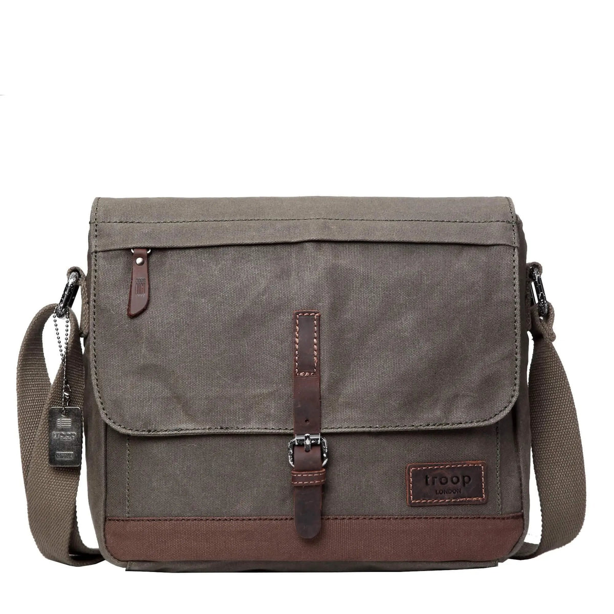 Heritage Waxed Canvas Messenger Bag | TRP0443 by Troop London