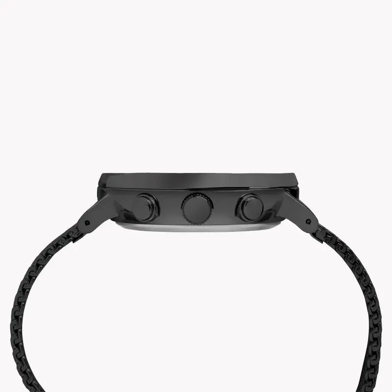 Timex Men's Black Stainless Steel Watch, Black Dial | Tw2r27300 by TIMEX