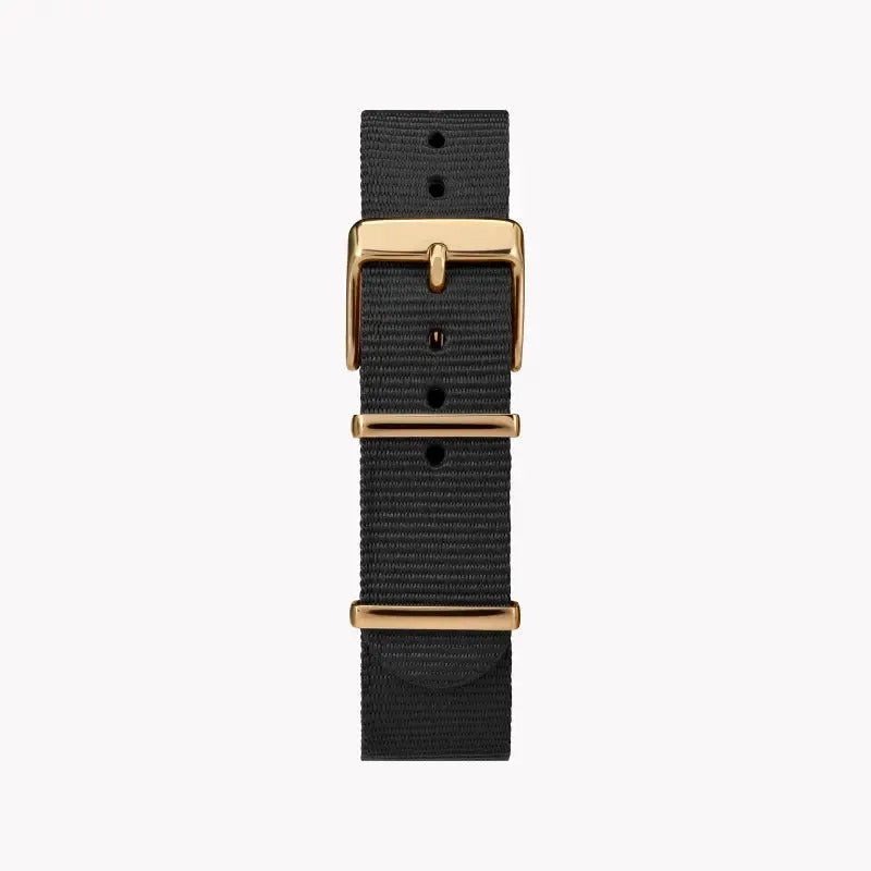 Timex Women's Black Fabric Watch, Brass Gold Case | Tw2r49200 by TIMEX