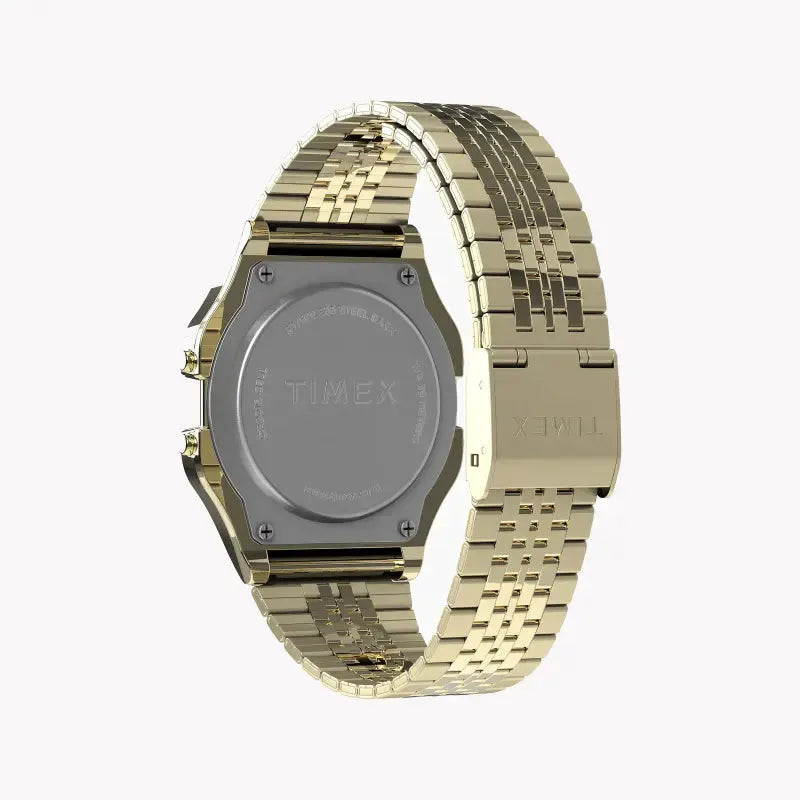 Timex Unisex Gold Stainless Steel Watch, Digital Dial | Tw2r79200 by TIMEX