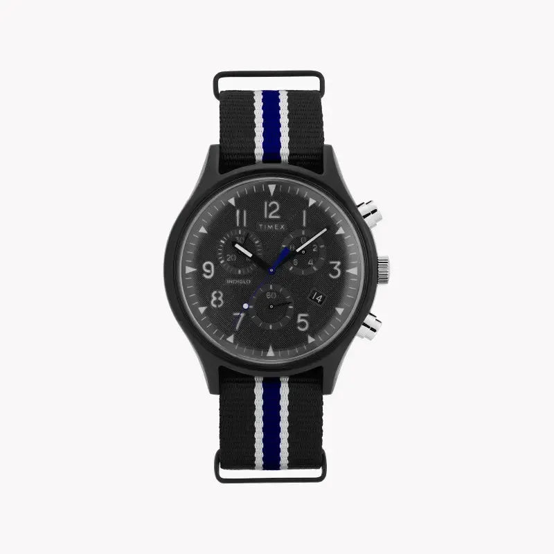 Timex Men's Black Fabric Watch, Stainless Steel Case | Tw2t29700 by TIMEX