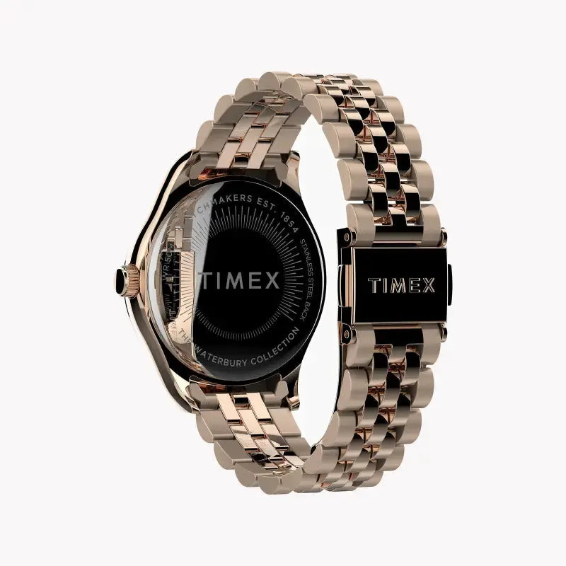 Timex Women's Rose Gold Stainless Steel Watch, 34mm | Tw2t86800 by TIMEX
