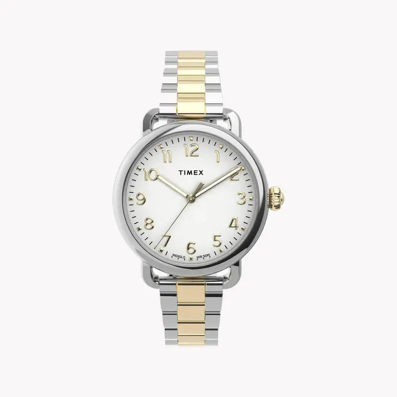 Timex Women's Silver Dial, Stainless Steel Band | Tw2u13800 by TIMEX