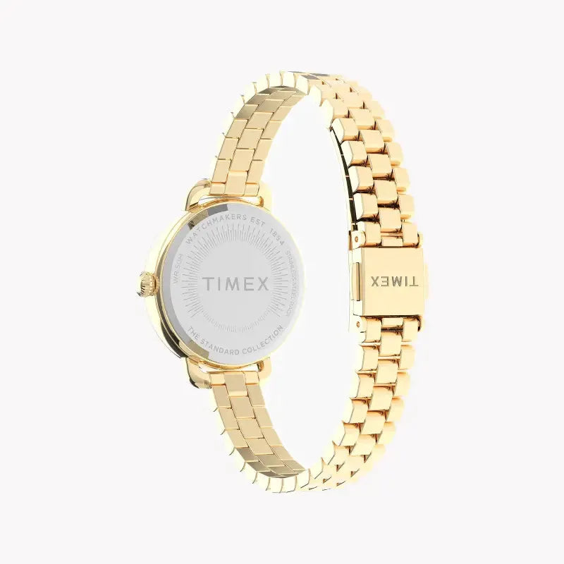 Timex Women's Gold Stainless Steel Watch, White Dial | Tw2u60600 by TIMEX