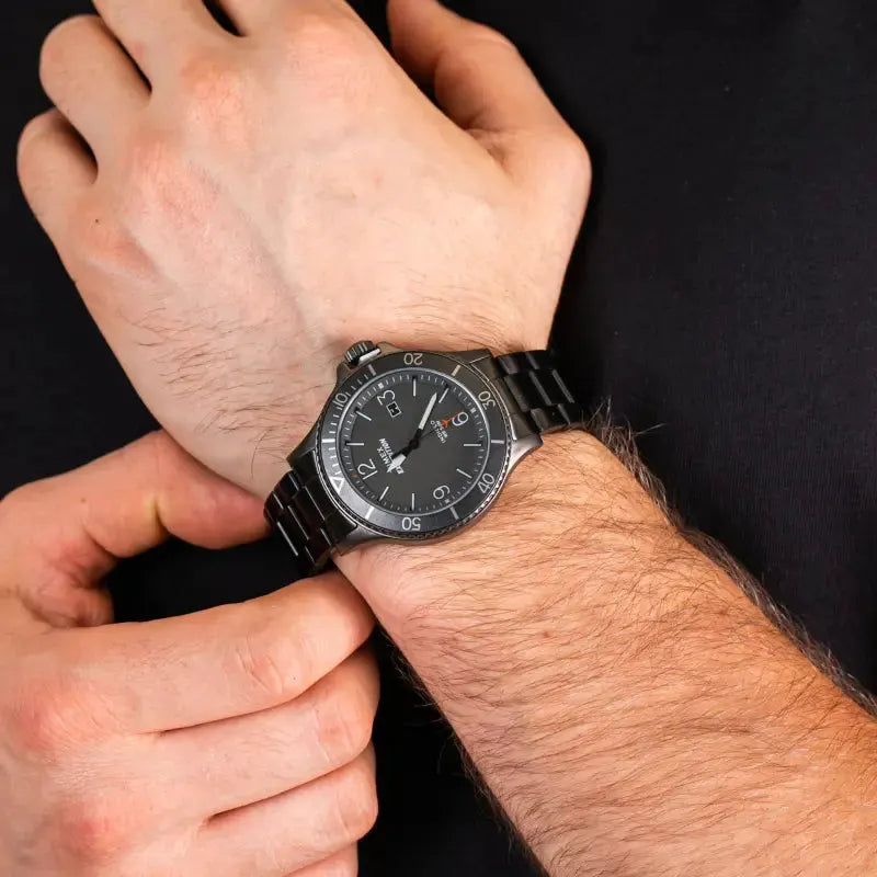 Timex Men's Black Stainless Steel Watch, Gray Dial | Tw4b10800 by TIMEX