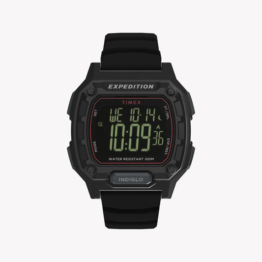 TIMEX Men's Black PC+GF, Black Silicone | TW4B34400 by TIMEX
