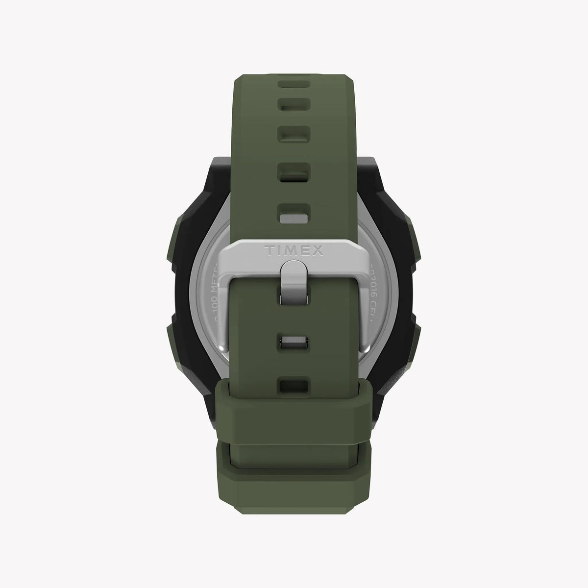 TIMEX Men's Black PC+GF, Green Silicone | TW4B34500 by TIMEX