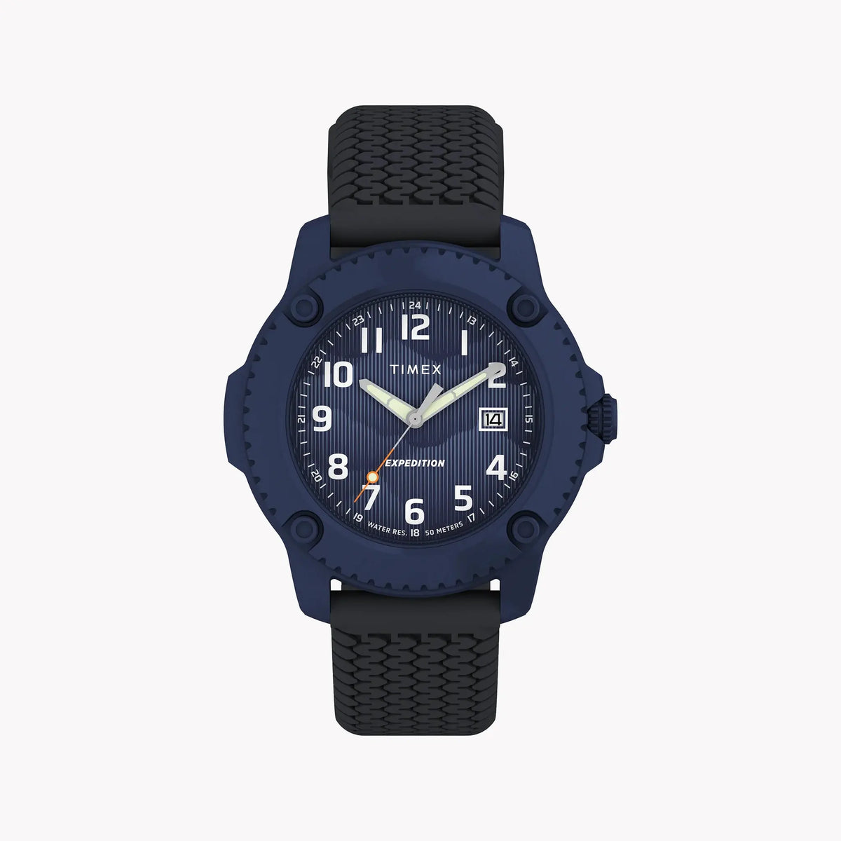 Timber Aluminum Blue Dial Silicone Strap Watch TW4B34600 | Stylish & Durable by TIMEX