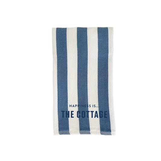 Tea/Hand Towel Cottage, Striped Blue by Cottage Collection