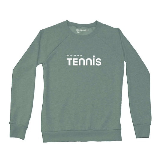 Women's Tennis Crew Sweatshirt, Sage by Tennis Collection