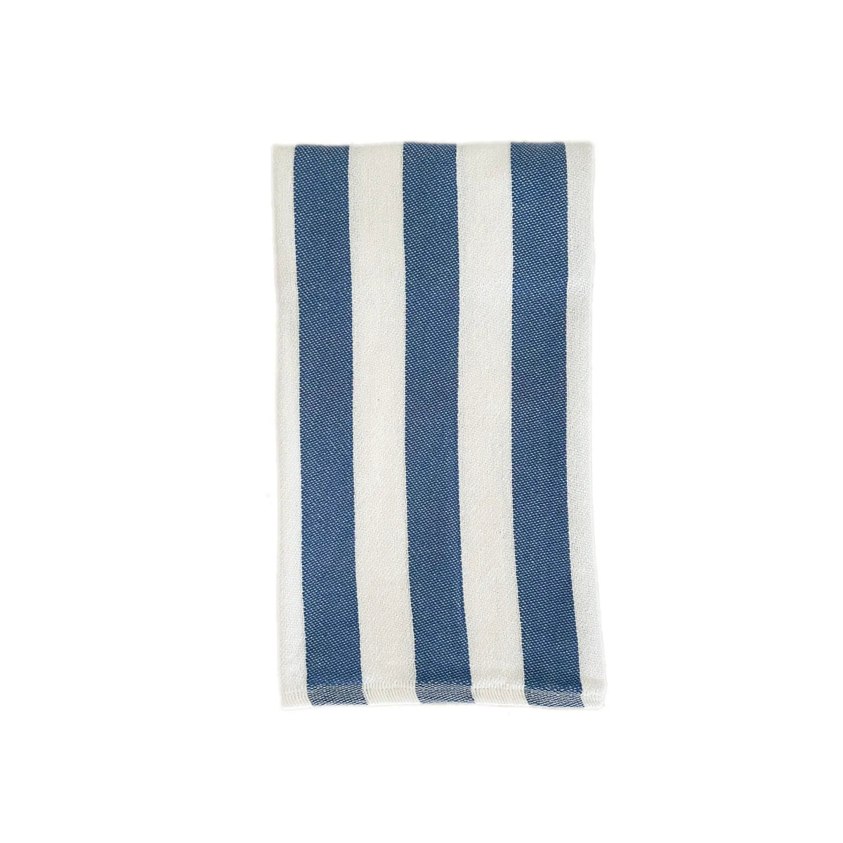 Custom Tea/Hand Towel, Striped Blue by Custom Collection
