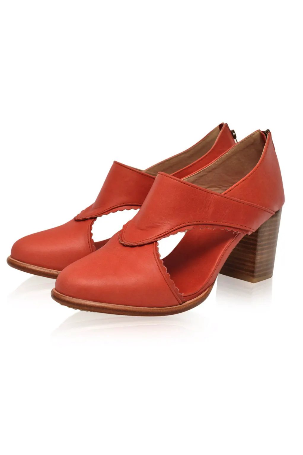 Rain Kiss Leather Heel Booties by ELF