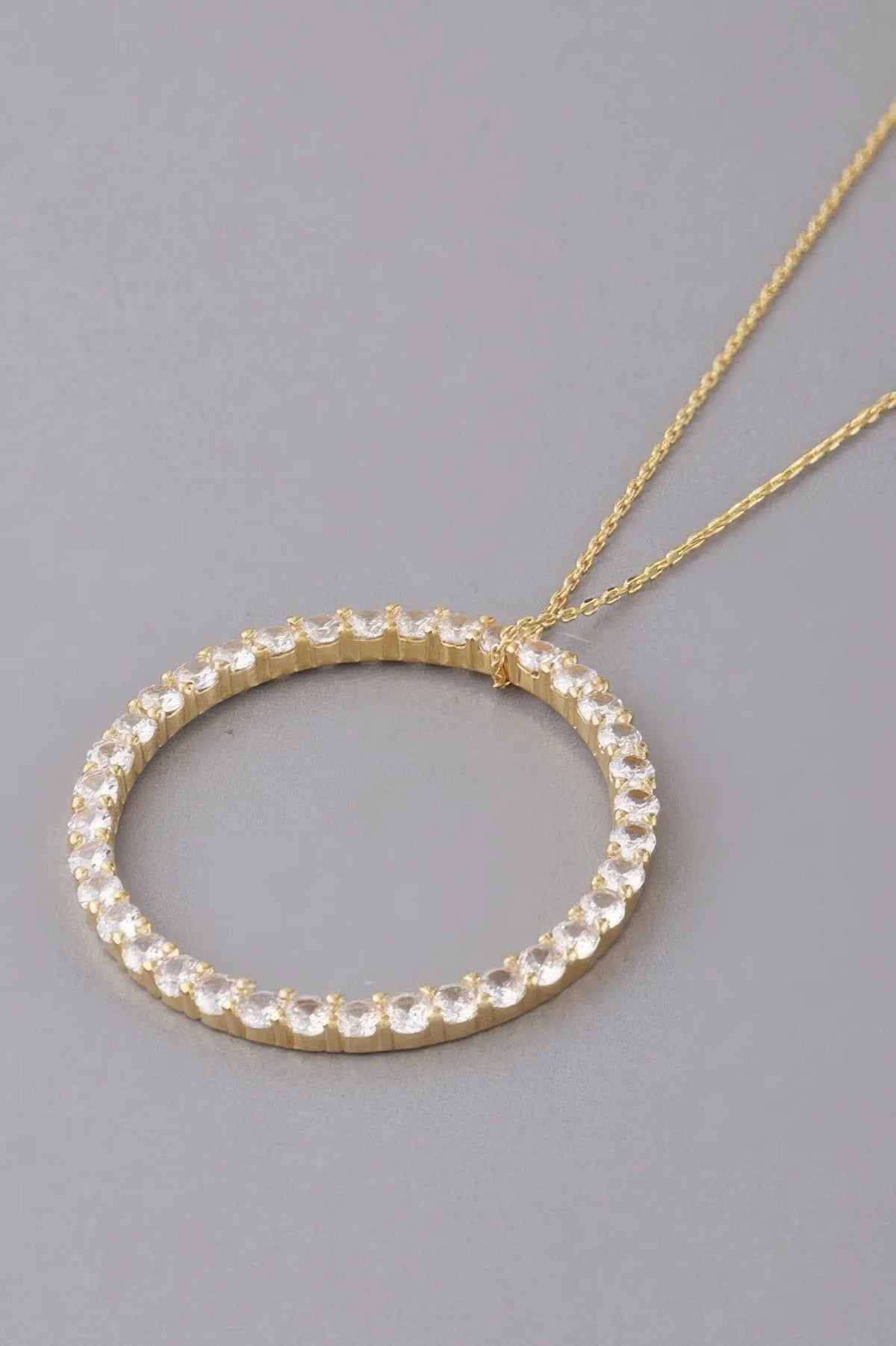 Women's Jewel Lined Circle Pendant Necklace BYMANYC ® New York CONTEMPORARY VIBRANT MODERN FASHION - New Collection by BYMANYC New York