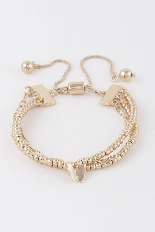Women's Beaded Butterfly Charm Bracelet BYMANYC ® New York CONTEMPORARY VIBRANT MODERN FASHION - New Collection by BYMANYC New York
