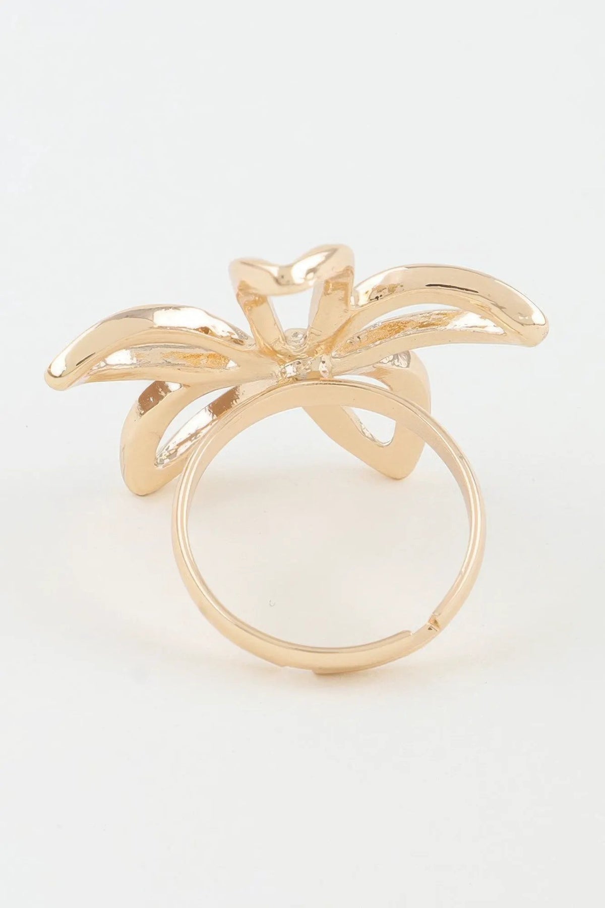 Women's Band Ring Polished Open Flower BYMANYC ® New York CONTEMPORARY FLORAL CUTOUT RING - New Collection by BYMANYC New York