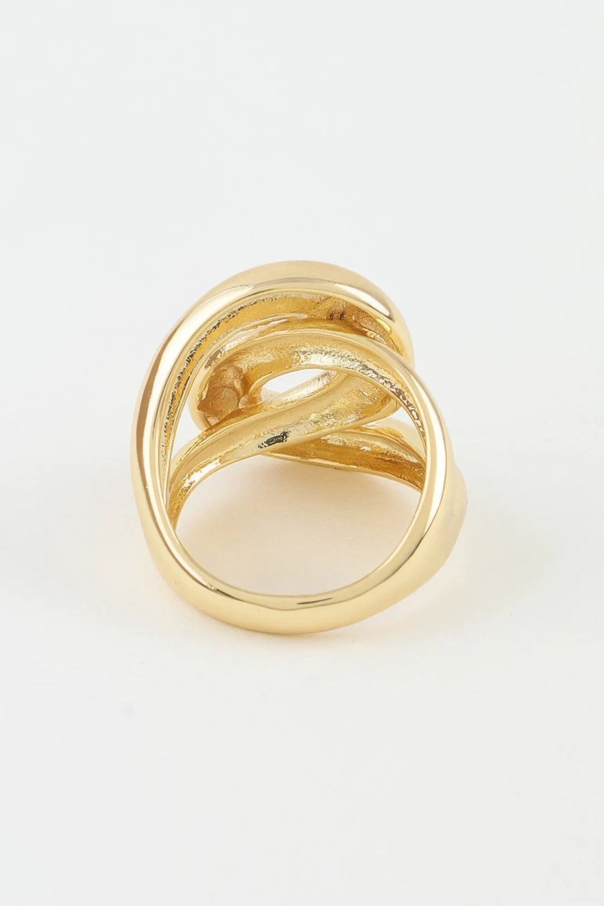 Women's Statement Ring Polished Interloop BYMANYC ® New York SLEEK GEOMETRIC TWIST BAND - New Collection by BYMANYC New York