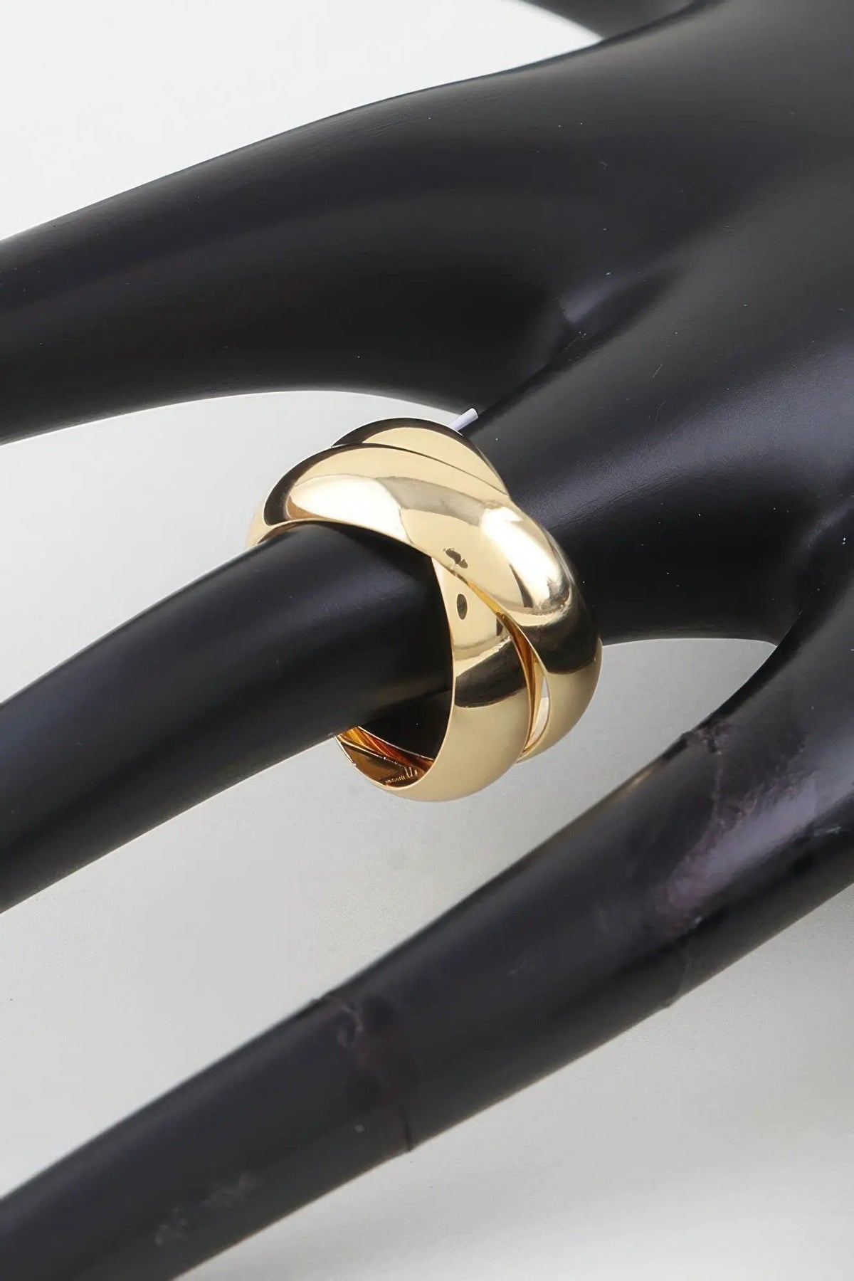 Women's Band Ring Polished Intertwined BYMANYC ® New York SLEEK DUAL CROSSOVER BAND - New Collection by BYMANYC New York