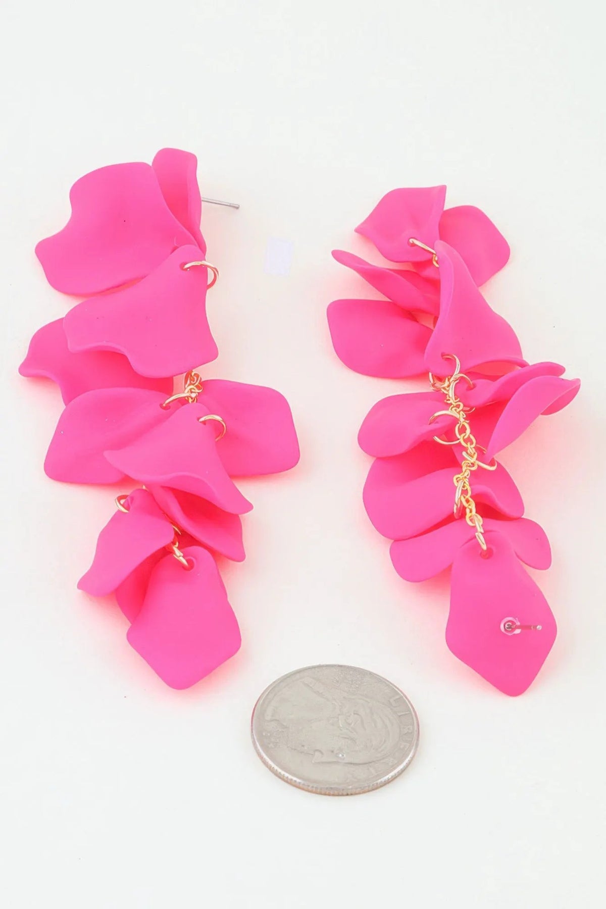 Women's Drop Earrings Bright Petal Blossom BYMANYC ® New York FLORAL SCULPTURAL STATEMENT DANGLE - New Collection by BYMANYC New York