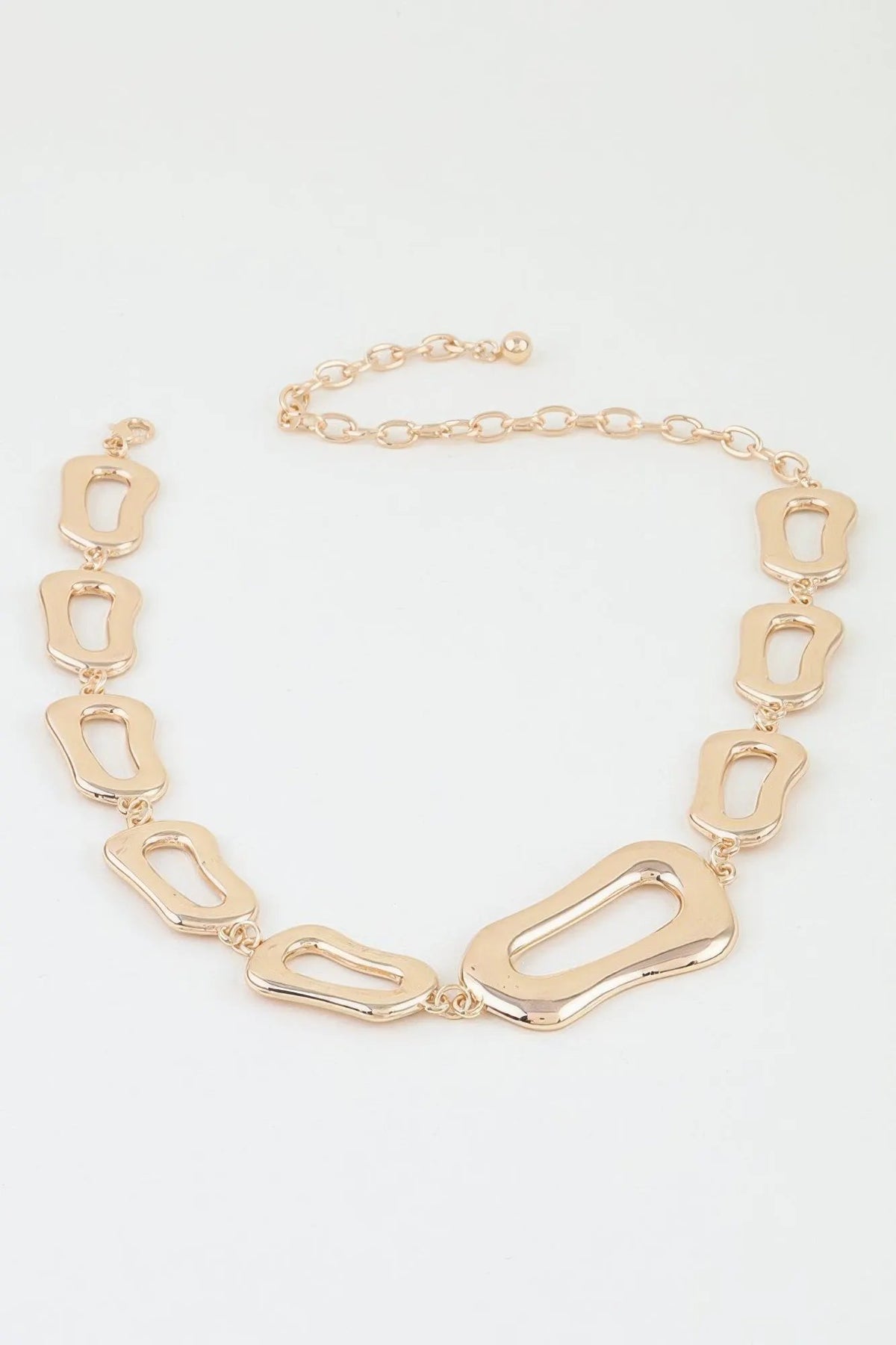 Women's Choker Necklace Polished Abstract Link Chain BYMANYC ® New York SCULPTURAL GEOMETRIC COLLAR - New Collection by BYMANYC New York