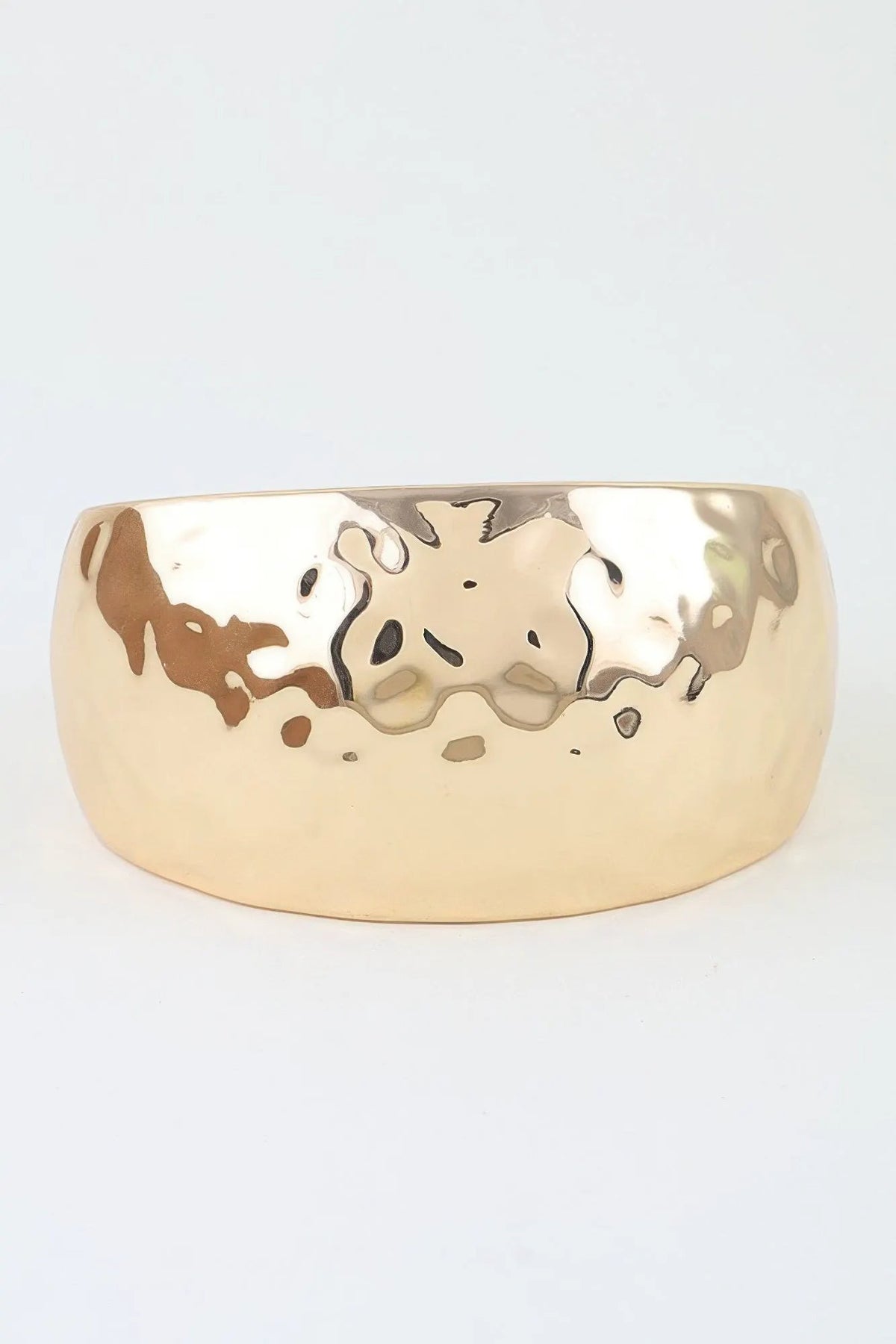 Women's Cuff Bracelet Wide Hammered Dome BYMANYC ® New York BOLD TEXTURED STATEMENT BANGLE - New Collection by BYMANYC New York