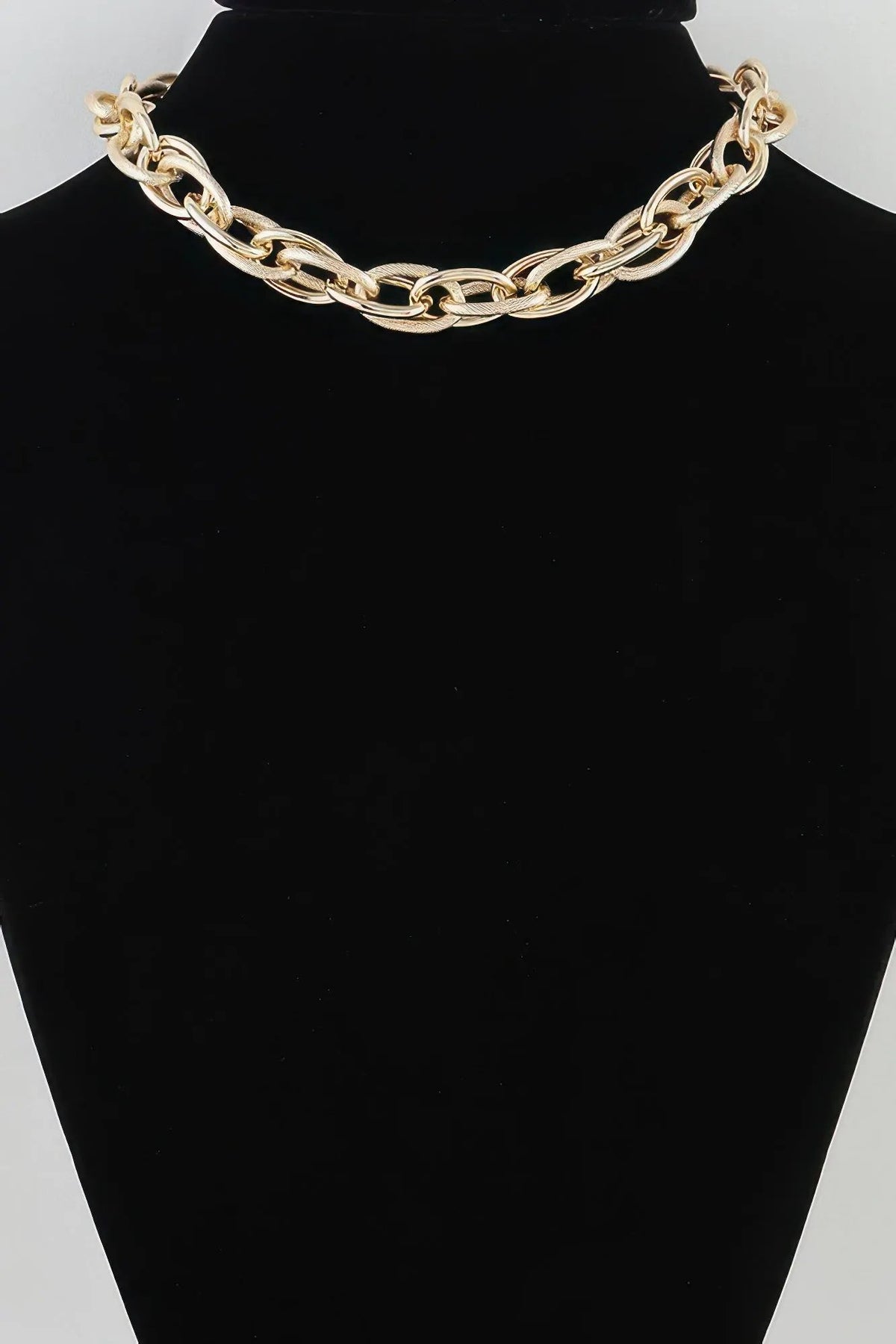 Women's Choker Necklace Double Polished Link Chain BYMANYC ® New York BOLD DUAL LINK COLLAR - New Collection by BYMANYC New York