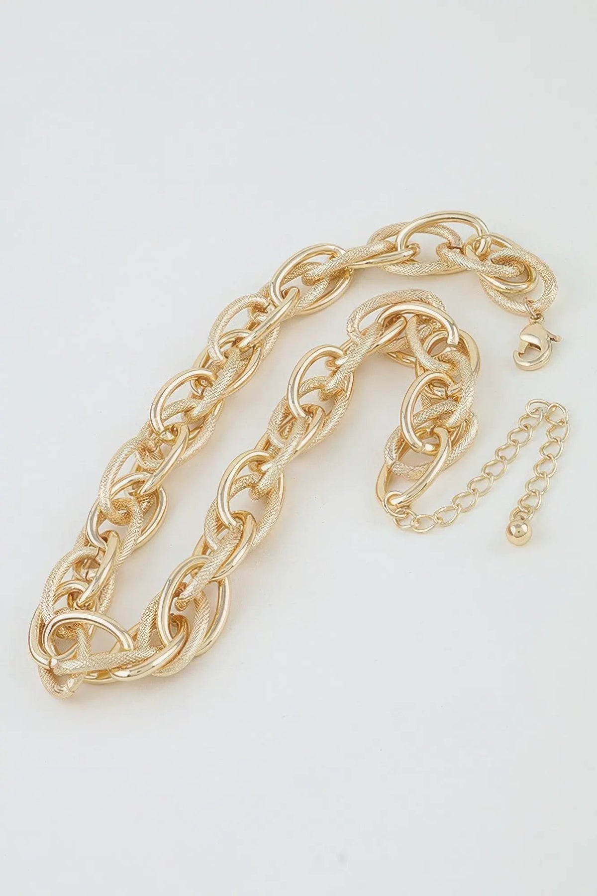 Women's Choker Necklace Double Polished Link Chain BYMANYC ® New York BOLD DUAL LINK COLLAR - New Collection by BYMANYC New York