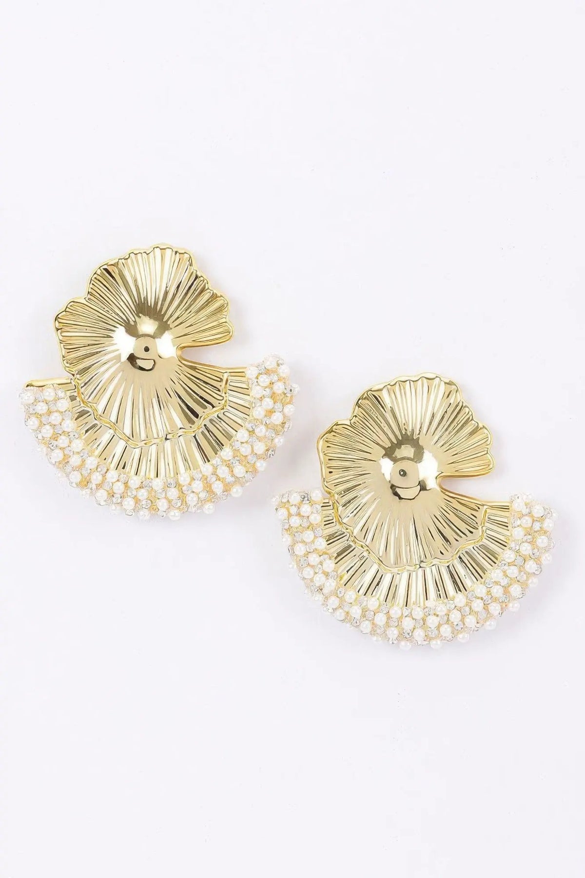 Women's Earrings Studs Ginkgo BYMANYC ® New York HAMPTONS BOTANICAL - New Collection by BYMANYC New York