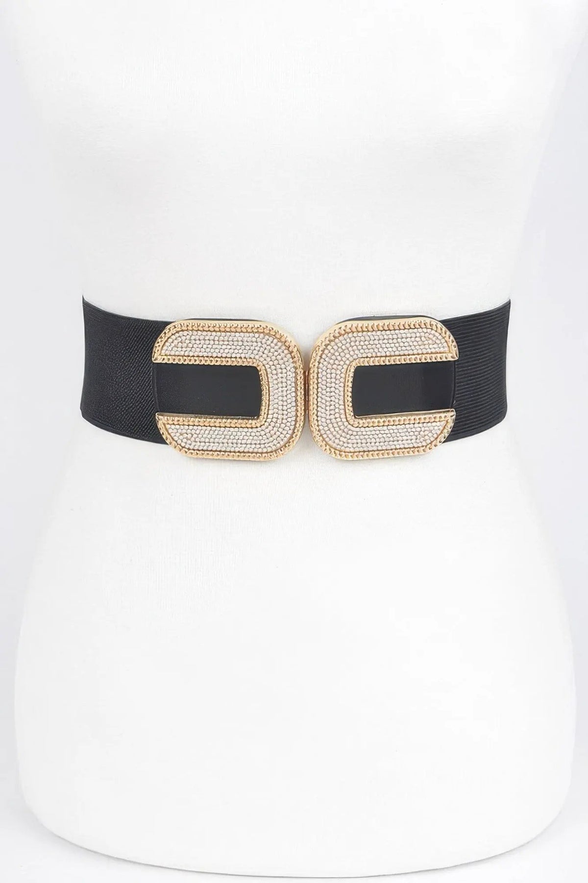 WOMEN'S BELT ASTOR Rhinestone Buckle Stretch BYMANYC ® New York by BYMANYC ® New York