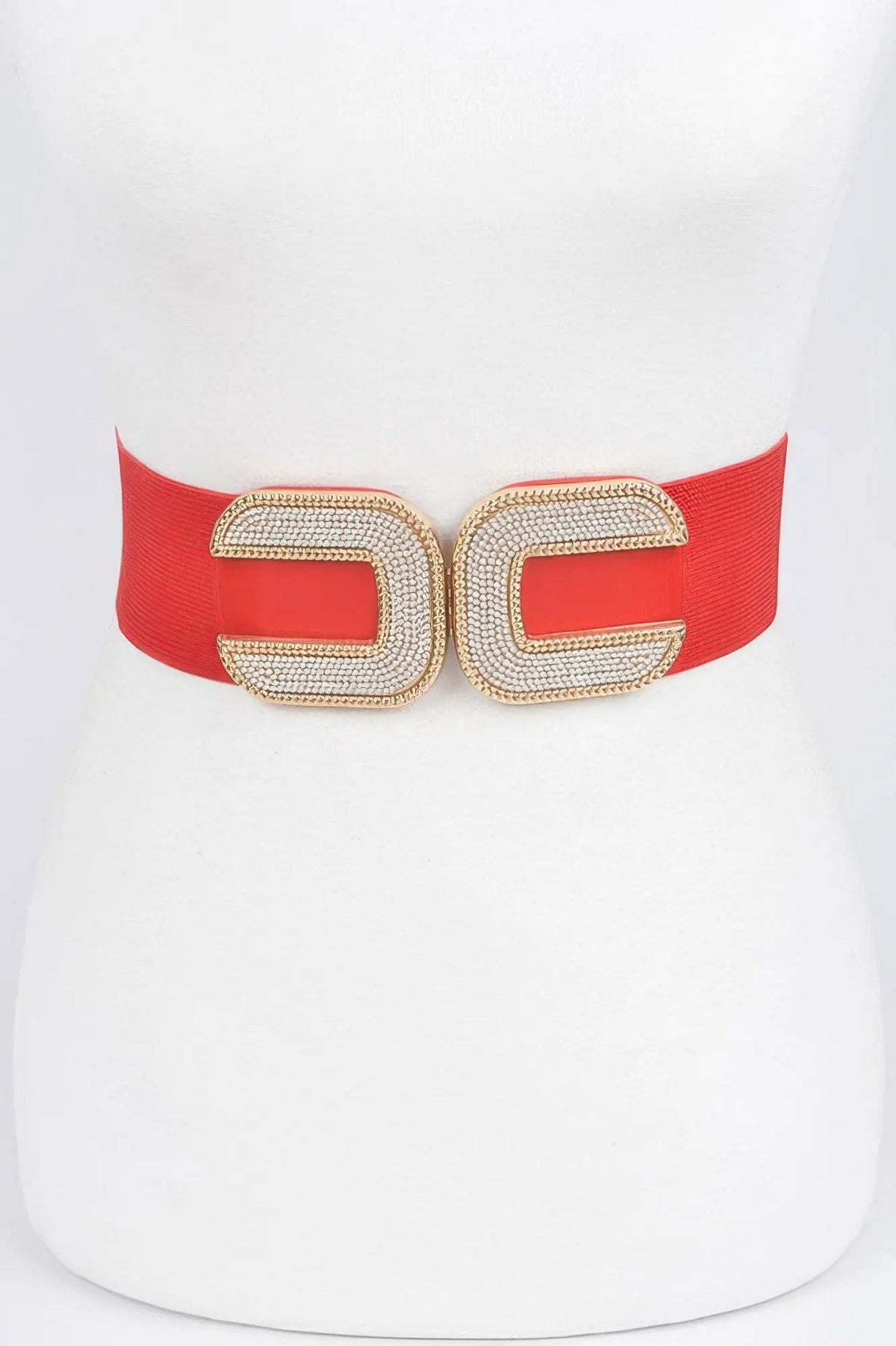 WOMEN'S BELT ASTOR Rhinestone Buckle Stretch BYMANYC ® New York by BYMANYC ® New York