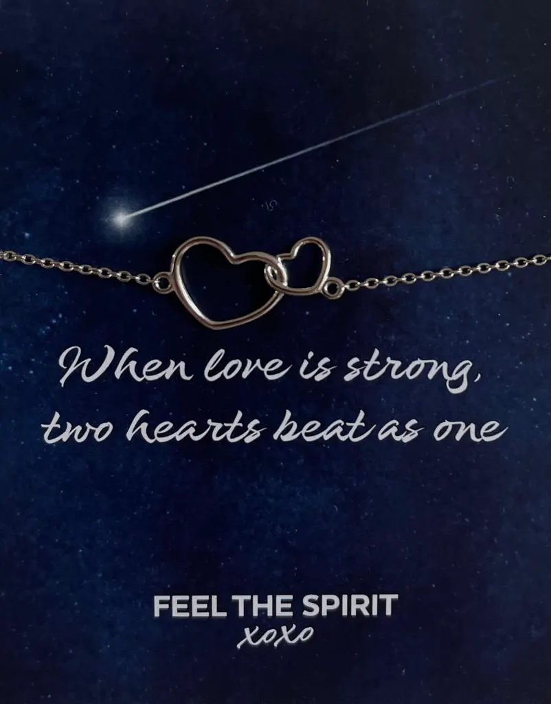 Armband Two Hearts Zilver XB005S by Jwls4u