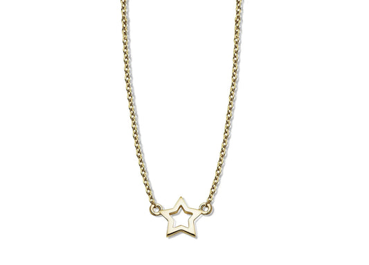 Ketting met Open Ster Goudkleur XN003G by Jwls4u