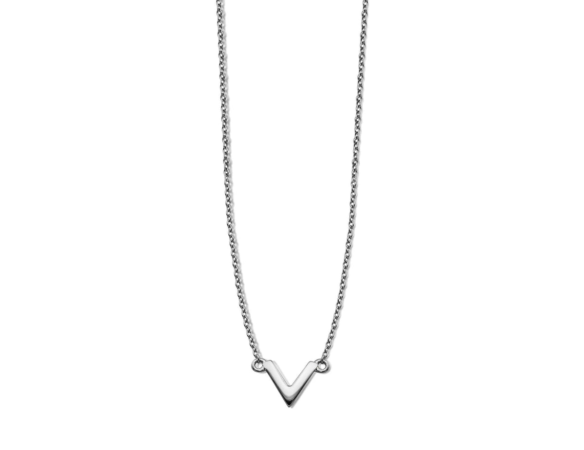 Ketting V Zilver XN004S by Jwls4u