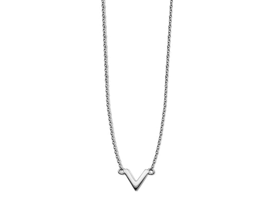 Ketting V Zilver XN004S by Jwls4u