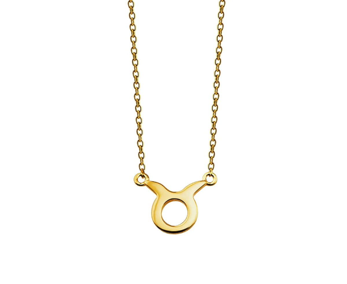 Jwls4u Taurus Necklace Goldplated Zodiac Pendant ZN005G For Jewelry Fans by Jwls4u