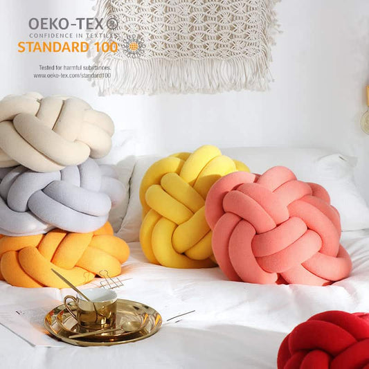 Sofa Pillow Office Nap Craft Pillow Knot Throw Pillow by Maiden-Art