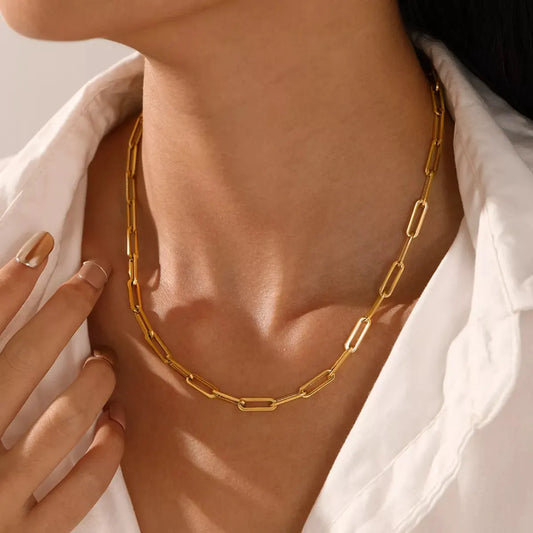18K Gold-Plated Chain Necklace by Partner Labels