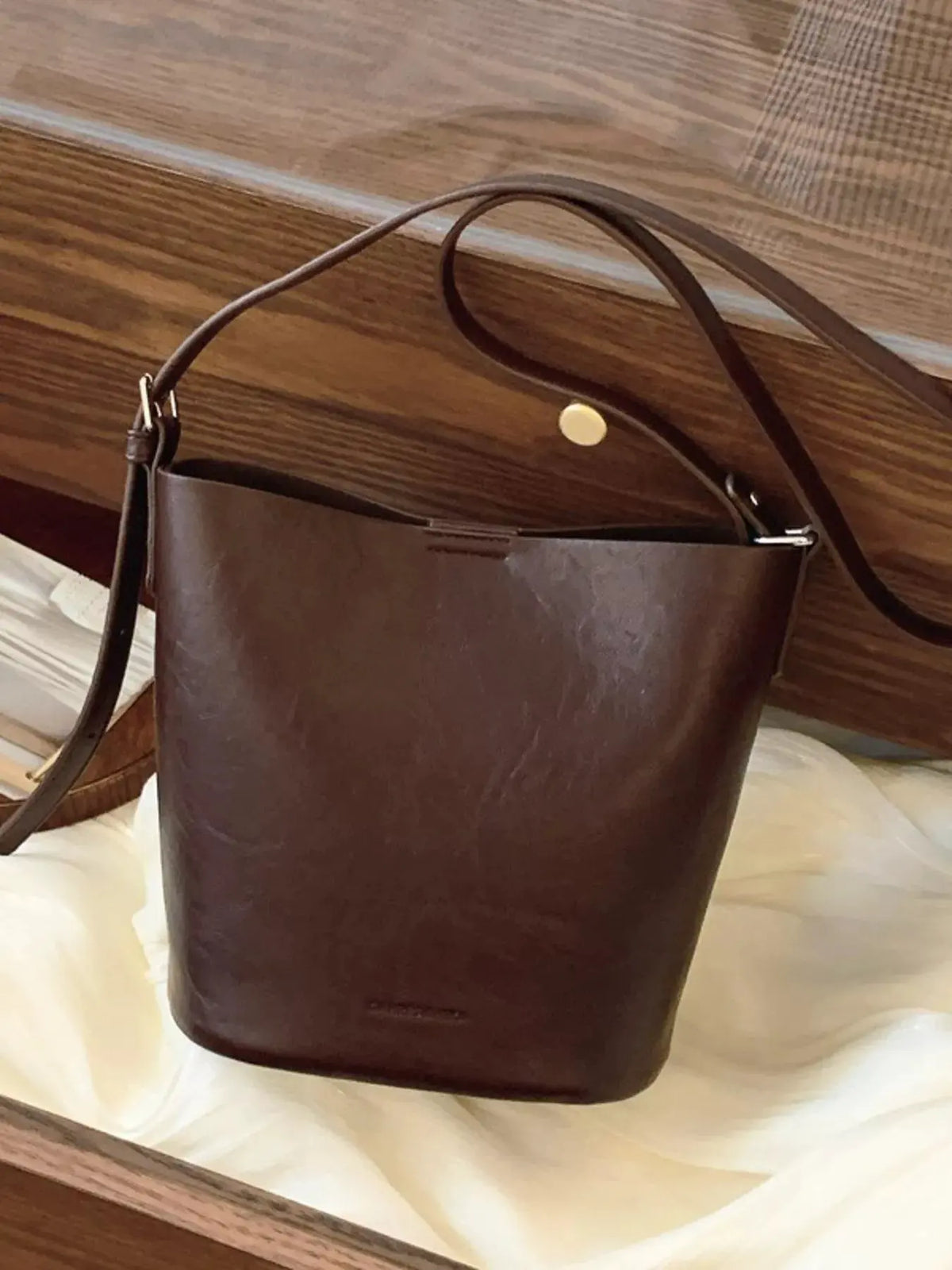 Vintage Style Bucket Crossbody Bag by Partner Label