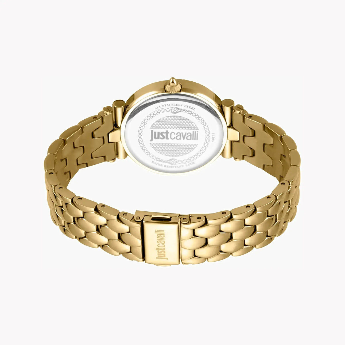 Just Cavalli Women's Gold Stainless Steel Watch, White Dial | Jc1l105m0085 by JUST CAVALLI