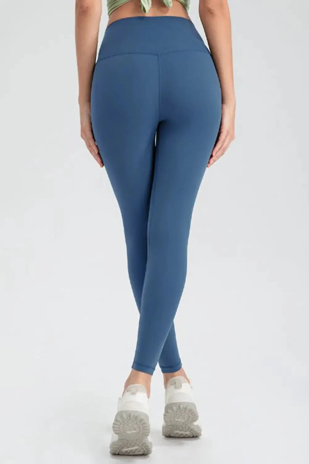 Wide Waistband Slim Fit Active Leggings by Partner Label