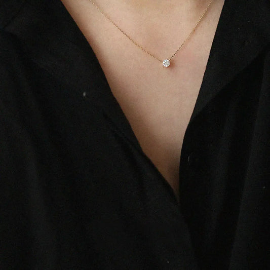 925 Sterling Silver Zircon Necklace by Partner Labels
