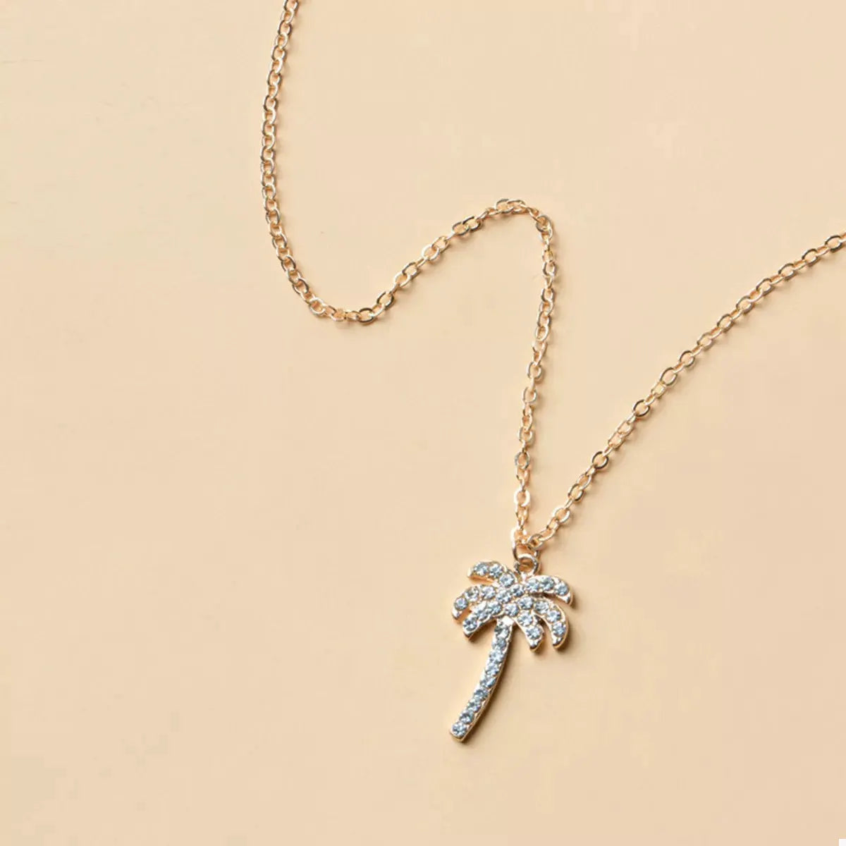 Palm Tree Pendant Necklace by Partner Labels