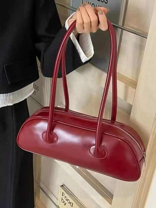 Retro Style Leather Shoulder Bag by Partner Label