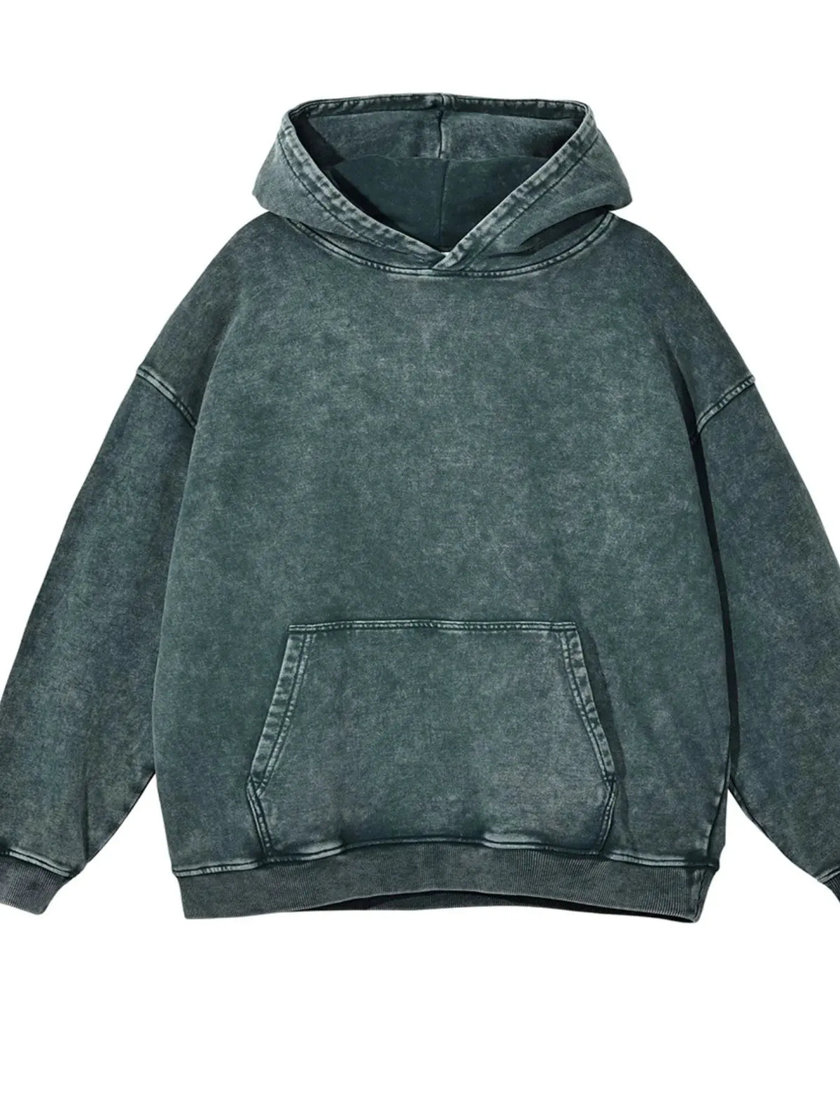 Men's Washed Oversized Long Sleeve Hoodie by Trendsi