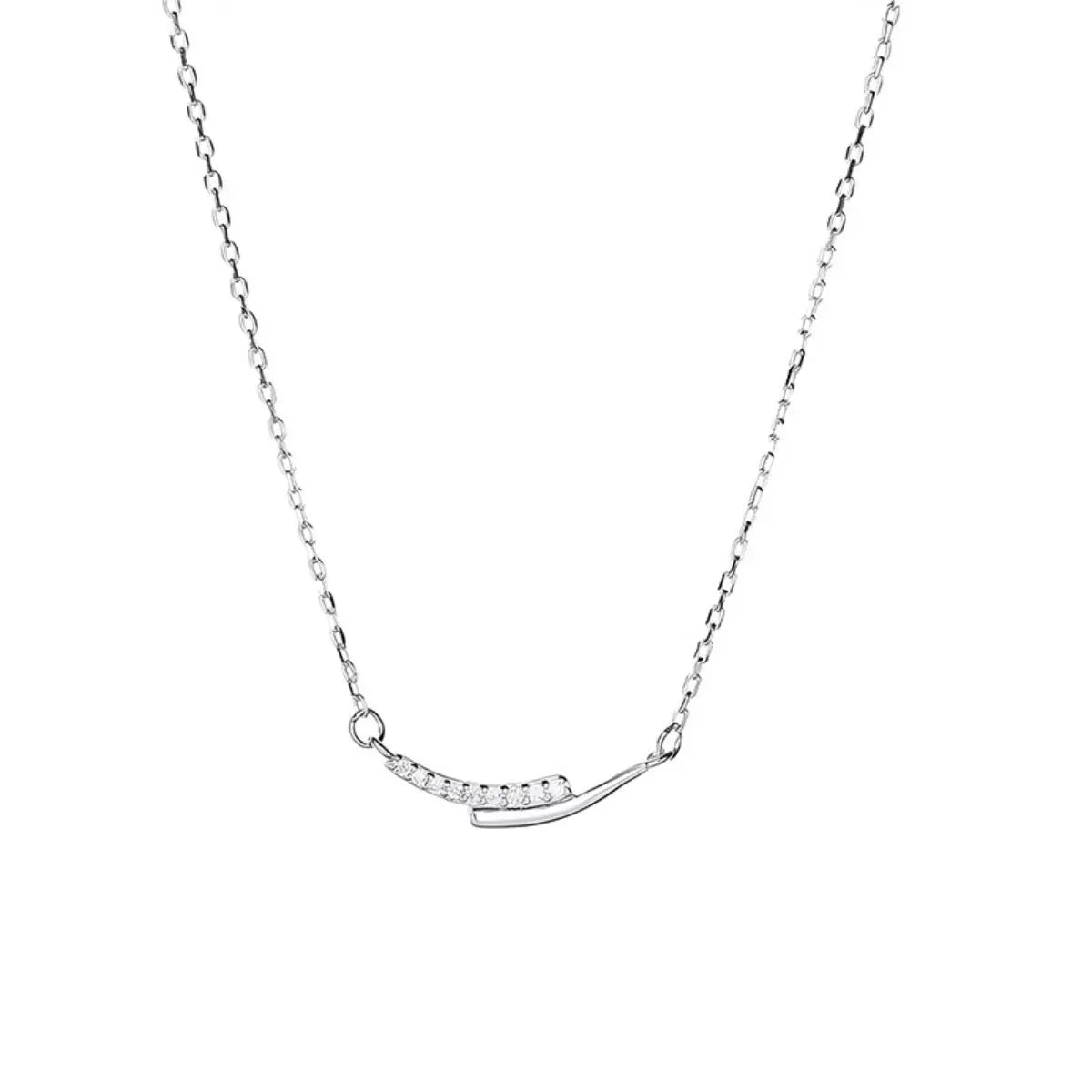 925 Sterling Silver Rhinestone Necklace by Partner Labels