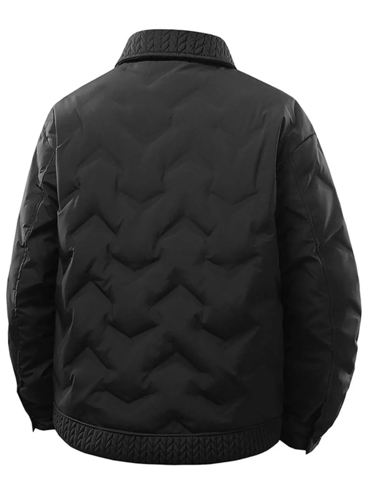 Men's Plus Size Snap Down Padded Jacket by Partner Label