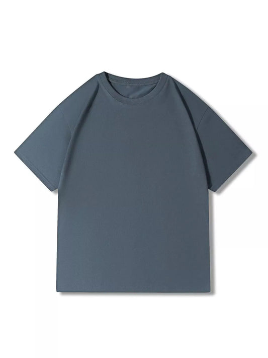Men's Full Size Classic Crew Neck Solid Color T-Shirt Plus Size by Trendsi