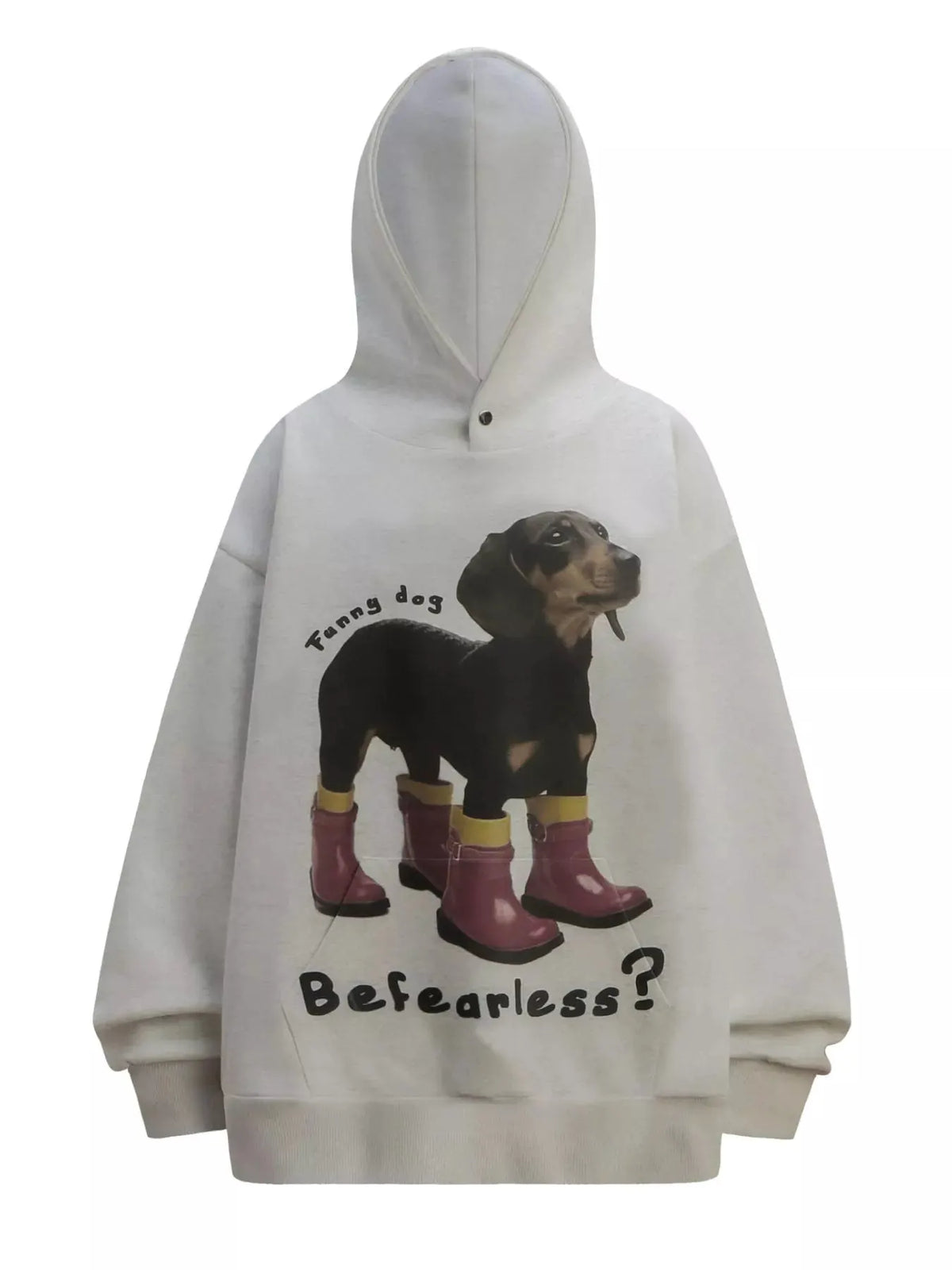Men's Dog Graphic Long Sleeve Hoodie by Trendsi